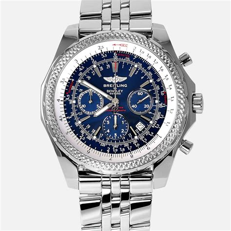 breitling bentley blue diamonds|used breitling bentley gold watches.